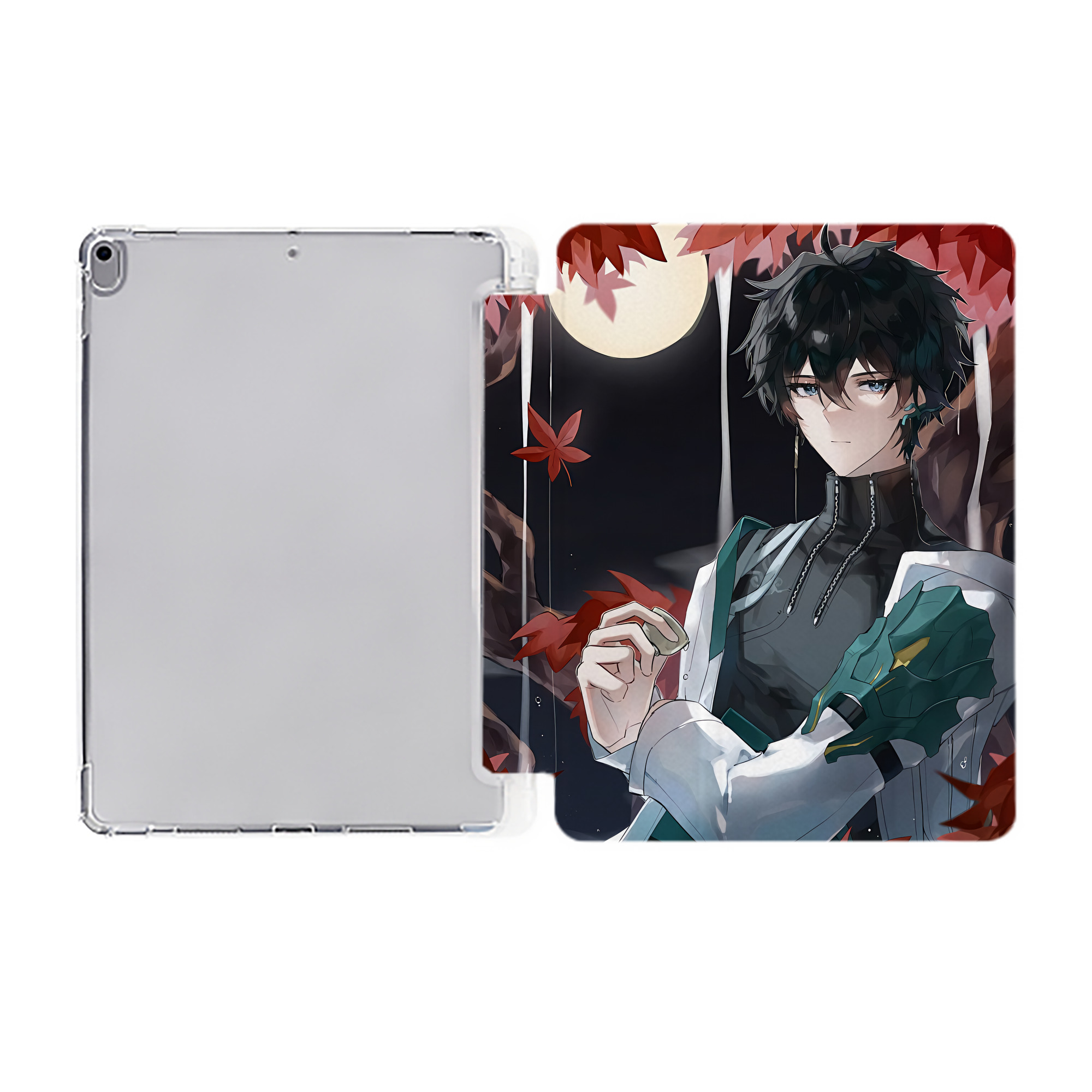 （画像用） 刀剣乱舞 Touken Ranbu IPad ケース ペン収納付き 三つ折りスタンド PUレザー×シリコン 対応機種9.5/10.5/10.9インチ